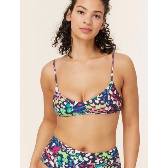 Andie Swim The Molokai Bikini Top in Butterfly Print Brand Size XL NWT - Picture 2 of 9